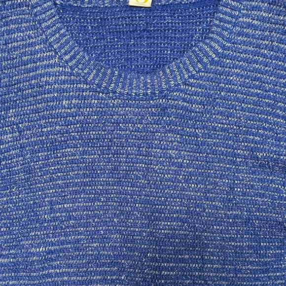 QMack Deep Blue Women's Crew Neck Sweater - Picture 2 of 3